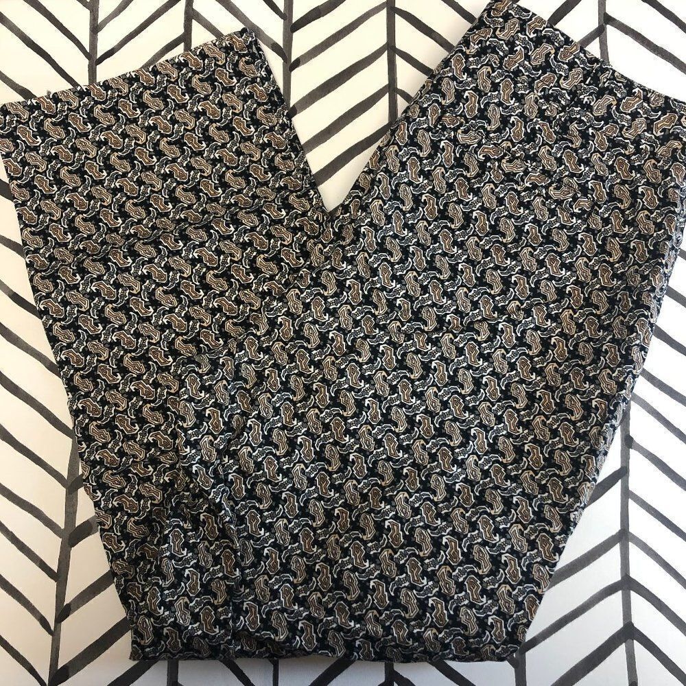 Jaclyn Smith Spencer Fit Abstract Print Trousers